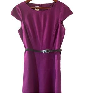 Eggplant Cap Sleeve Dress
